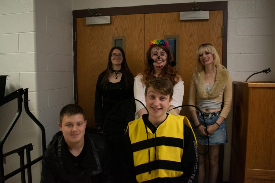 Elkins students dress up for Halloween. 