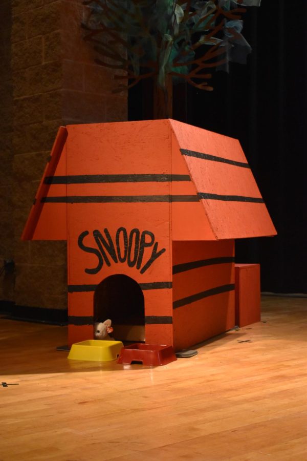 Snoopys dog house was constructed by students.