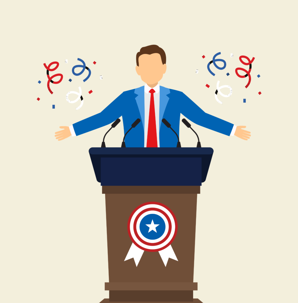President's Illustration Happy Presidents Day Poster